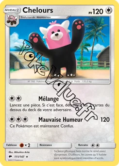 Carte Pokémon Chelours n°111 de la série Ombres Ardentes