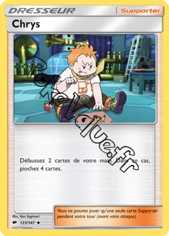 Carte Pokémon Chrys n°123 de la série Ombres Ardentes