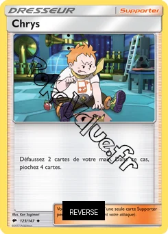 Carte Pokémon Chrys Reverse n°123 de la série Ombres Ardentes