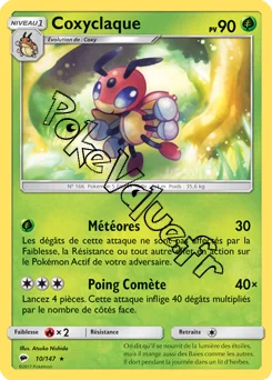 Carte Pokémon Coxyclaque n°10 de la série Ombres Ardentes