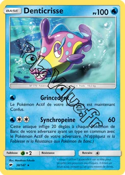 Carte Pokémon Denticrisse n°38 de la série Ombres Ardentes