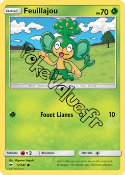 Carte Pokémon Feuillajou  n°12 de la série Ombres Ardentes