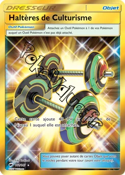 Carte Pokémon Haltères de Culturisme n°161 de la série Ombres Ardentes