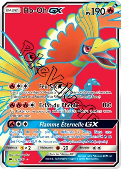 Carte Pokémon Ho-Oh GX n°131 de la série Ombres Ardentes