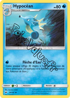 Carte Pokémon Hypocéan n°30 de la série Ombres Ardentes