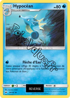 Carte Pokémon Hypocéan Reverse n°30 de la série Ombres Ardentes