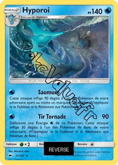 Carte Pokémon Hyporoi Reverse n°31 de la série Ombres Ardentes