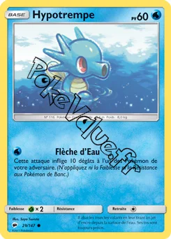 Carte Pokémon Hypotrempe n°29 de la série Ombres Ardentes