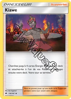 Carte Pokémon Kiawe n°116 de la série Ombres Ardentes