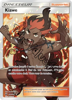 Carte Pokémon Kiawe n°144 de la série Ombres Ardentes