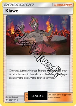 Carte Pokémon Kiawe Reverse n°116 de la série Ombres Ardentes