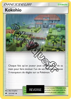 Carte Pokémon Kokohio Reverse n°121 de la série Ombres Ardentes