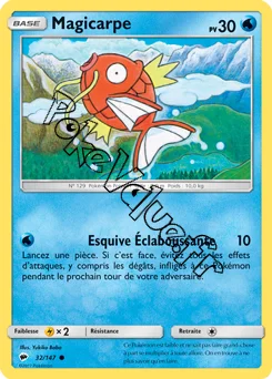 Carte Pokémon Magicarpe  n°32 de la série Ombres Ardentes