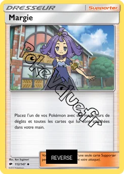 Carte Pokémon Margie Reverse n°112 de la série Ombres Ardentes