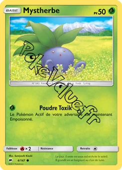 Carte Pokémon Mystherbe  n°4 de la série Ombres Ardentes