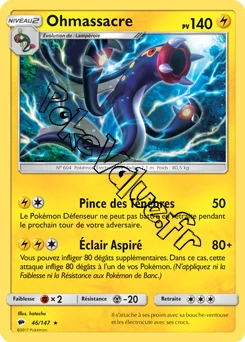 Carte Pokémon Ohmassacre n°46 de la série Ombres Ardentes