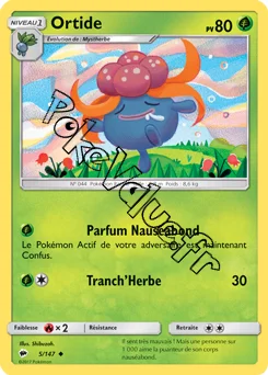 Carte Pokémon Ortide n°5 de la série Ombres Ardentes