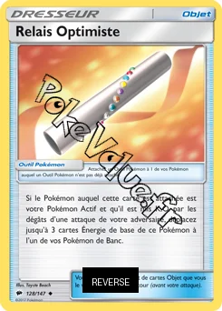 Carte Pokémon Relais Optimiste Reverse n°128 de la série Ombres Ardentes
