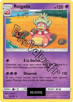 Carte Pokémon Roigada Reverse n°48 de la série Ombres Ardentes