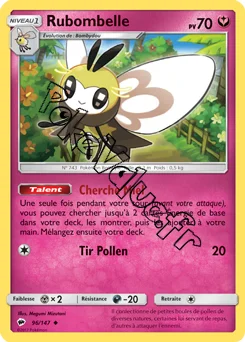 Carte Pokémon Rubombelle n°96 de la série Ombres Ardentes
