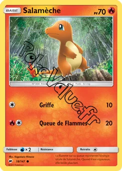 Carte Pokémon Salamèche n°18 de la série Ombres Ardentes