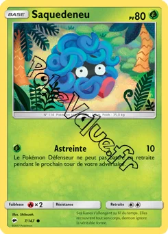 Carte Pokémon Saquedeneu  n°7 de la série Ombres Ardentes