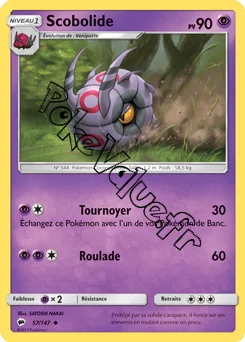 Carte Pokémon Scobolide n°57 de la série Ombres Ardentes