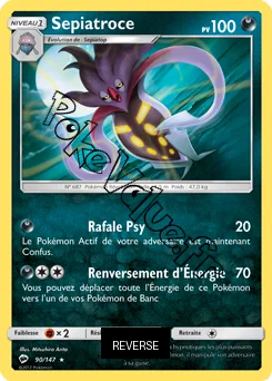 Carte Pokémon Sepiatroce Reverse n°90 de la série Ombres Ardentes
