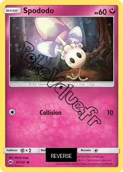 Carte Pokémon Spododo Reverse n°97 de la série Ombres Ardentes