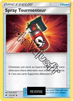 Carte Pokémon Spray Tourmenteur Reverse n°125 de la série Ombres Ardentes