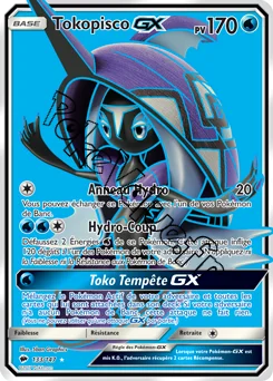 Carte Pokémon Tokopisco GX  n°133 de la série Ombres Ardentes