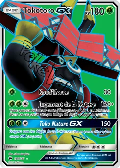 Carte Pokémon Tokotoro GX  n°130 de la série Ombres Ardentes