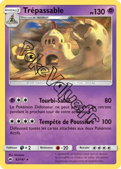 Carte Pokémon Trépassable n°62 de la série Ombres Ardentes