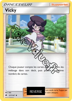 Carte Pokémon Vicky Reverse n°127 de la série Ombres Ardentes