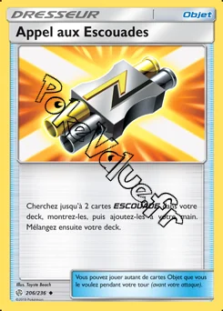 Carte Pokémon Appel aux Escouades n°206 de la série Éclipse Cosmique