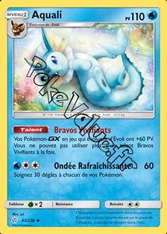 Carte Pokémon Aquali n°42 de la série Éclipse Cosmique