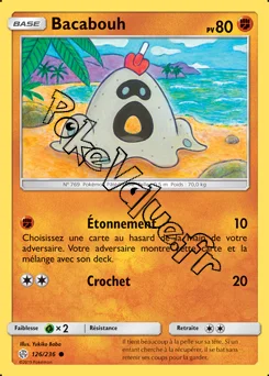 Carte Pokémon Bacabouh n°126 de la série Éclipse Cosmique
