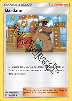 Carte Pokémon Bardane n°188 de la série Éclipse Cosmique
