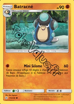 Carte Pokémon Batracné n°116 de la série Éclipse Cosmique