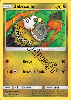 Carte Pokémon Bébécaille n°161 de la série Éclipse Cosmique