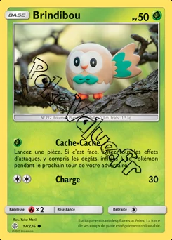 Carte Pokémon Brindibou n°17 de la série Éclipse Cosmique