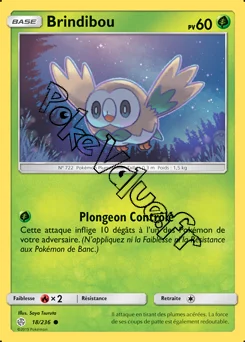 Carte Pokémon Brindibou n°18 de la série Éclipse Cosmique