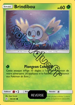 Carte Pokémon Brindibou Reverse n°18 de la série Éclipse Cosmique