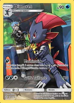 Carte Pokémon Dimoret n°238 de la série Éclipse Cosmique