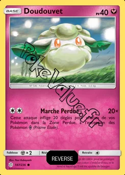Carte Pokémon Doudouvet Reverse n°147 de la série Éclipse Cosmique