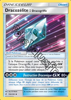 Carte Pokémon Dracozélite : Dracogriffe n°190 de la série Éclipse Cosmique