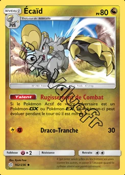 Carte Pokémon Écaïd n°162 de la série Éclipse Cosmique
