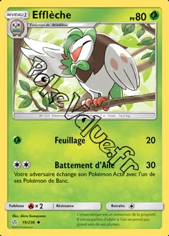 Carte Pokémon Efflèche n°19 de la série Éclipse Cosmique