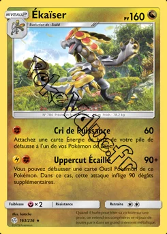 Carte Pokémon Ékaïser n°163 de la série Éclipse Cosmique