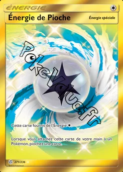 Carte Pokémon Énergie de Pioche n°271 de la série Éclipse Cosmique